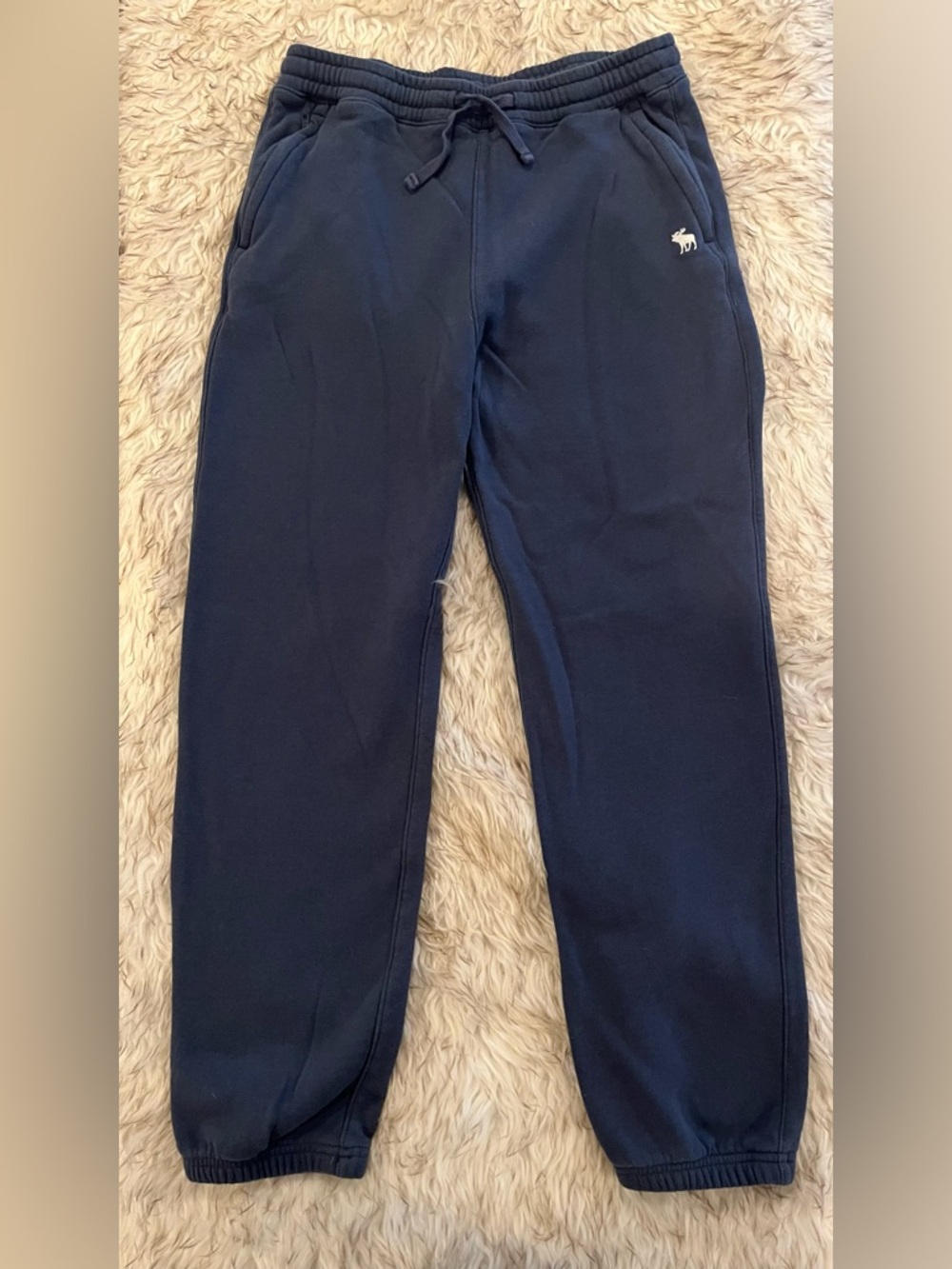 Abercrombie Kids - A&F Essentials- Sweatpants/Joggers - Blue - Boys 15/16